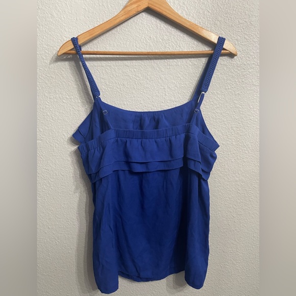 EUC XL Navy Blue Tank Blouse - Picture 2 of 5